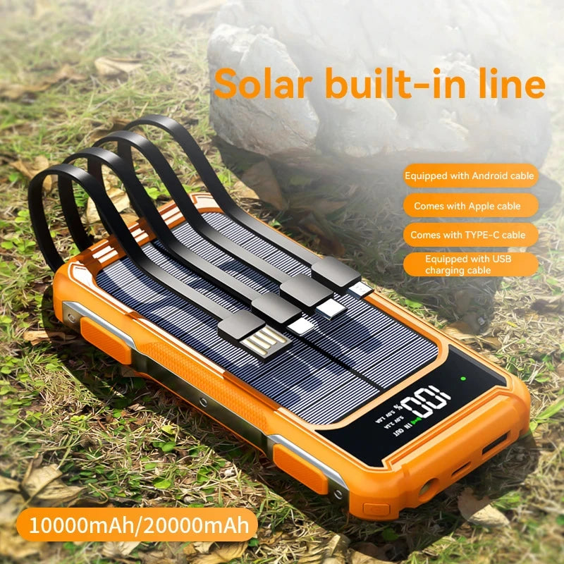 Solar Power Bank Display & Flashlight (Laser)