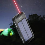 Solar Power Bank Display & Flashlight (Laser)