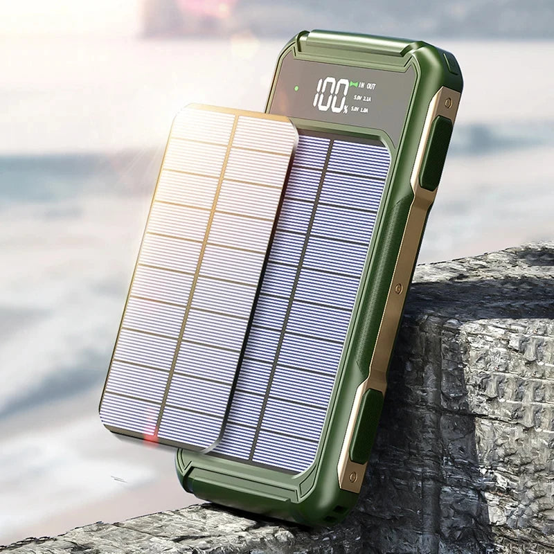 Solar Power Bank Display & Flashlight (Laser)
