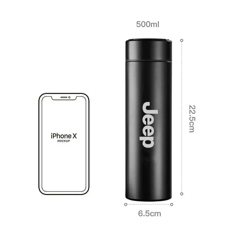 Belvair Smart Temperature Bottle 500 ml — Vacuum Insulated (LCD Lid)