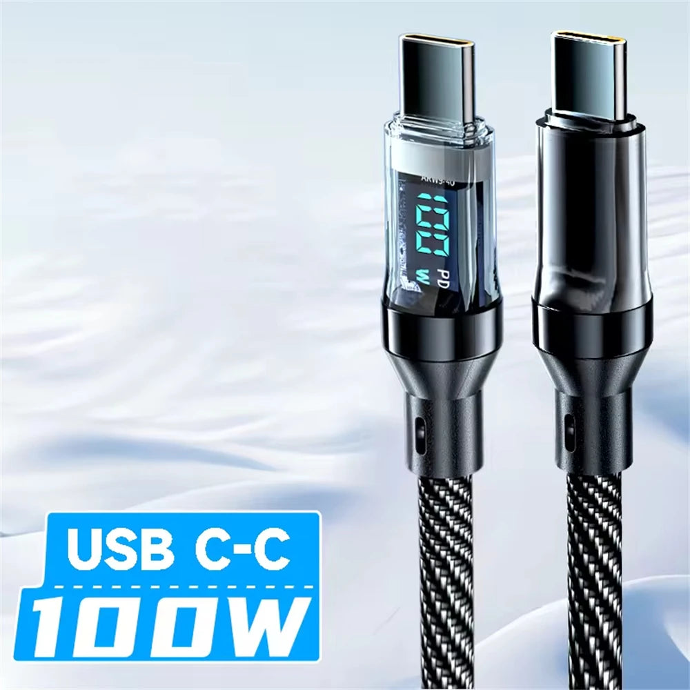 Belvair Fast-Charge Cable with Power Display