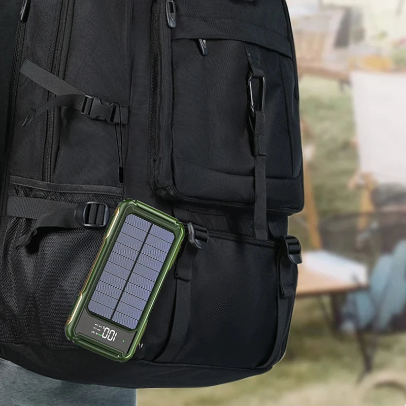 Solar Power Bank Display & Flashlight (Laser)