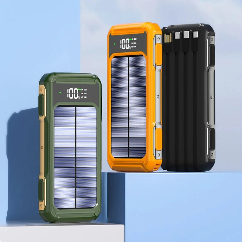 Solar Power Bank Display & Flashlight (Laser)
