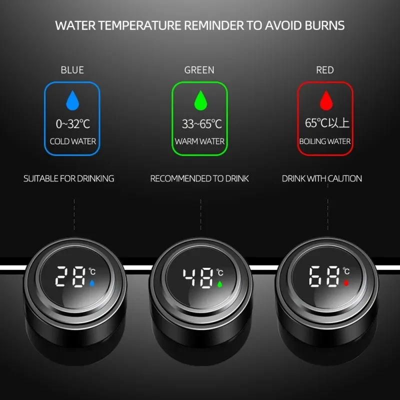 Belvair Smart Temperature Bottle 500 ml — Vacuum Insulated (LCD Lid)