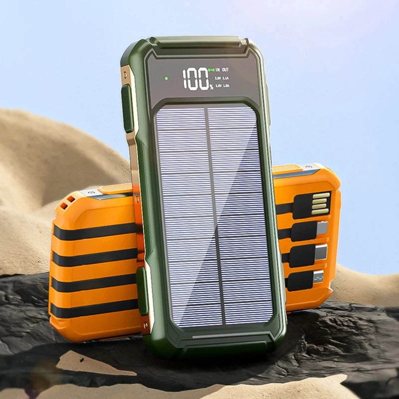 Solar Power Bank Display & Flashlight (Laser)